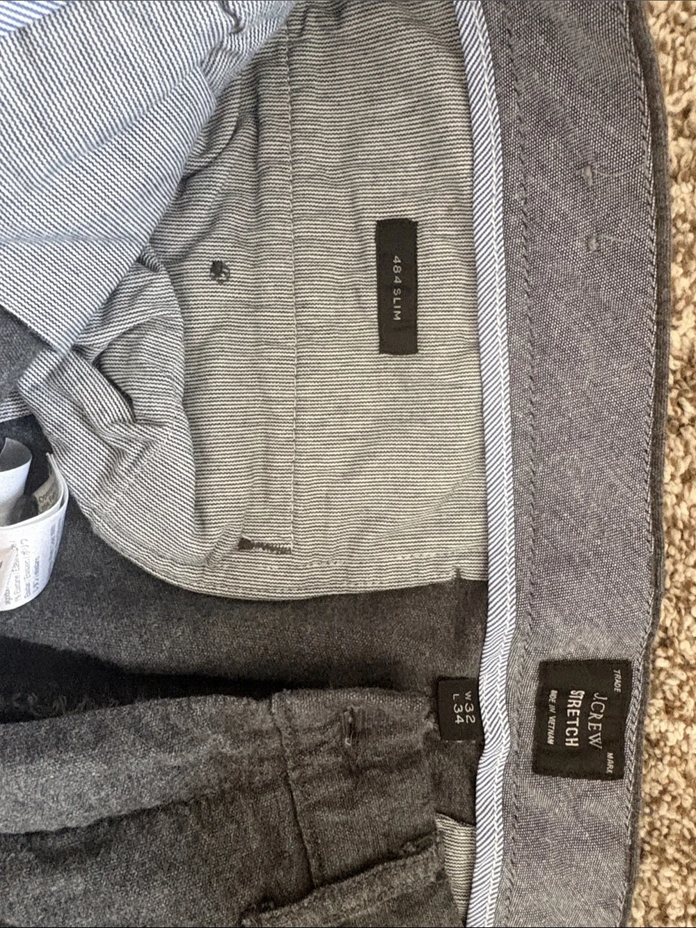 J crew stretch slim pants. Size 32*34